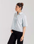 CROPPED PATCH POCKET SHIRT